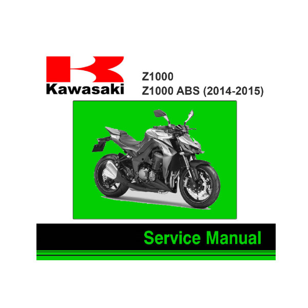 คู่มือซ่อมรถจักรยานยนต์ Kawasaki Z1000 Z1000 ABS